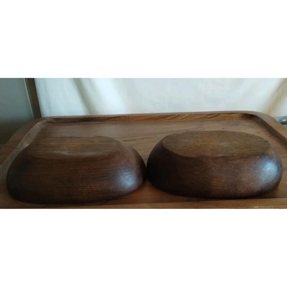 MCM Wooden Bowls 2 Of Them